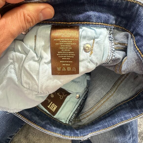 Kut From the Kloth Jeans Womens Blue 4 Toothpick‎ Skinny Mia Stretch Denim Pants - Picture 5 of 13